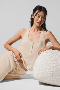ALO YOGA Supernatural Sweater Henley Tank | 背心毛衣 (多色)
