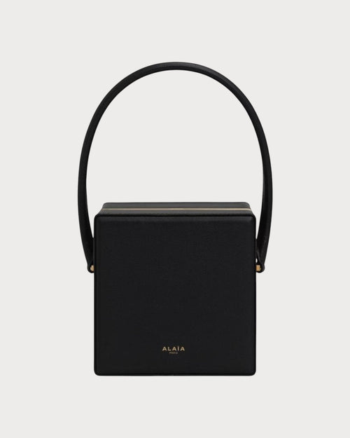 ALAIA Cube Minaudiere In Lambskin(Black) - LONDONKELLY 英国名牌代购