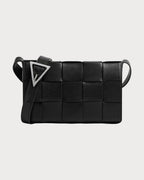 BOTTEGA VENETA Men's Medium Leather Crossbody Cassette | 葆蝶家 男仕手袋 (黑色) - LONDONKELLY 英國名牌代購