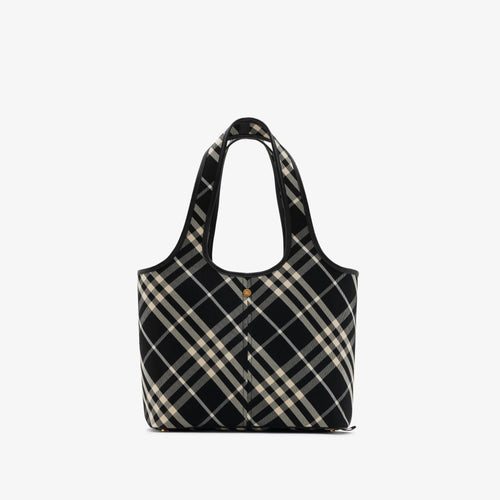 BURBERRY Small Check Tote Black | 博柏利 手提袋 (細袋/黑色) - LondonKelly 英國名牌代購