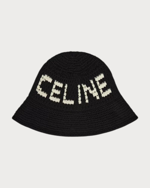CELINE Beanie crocheted cotton(Black) - LONDONKELLY 英国名牌代购
