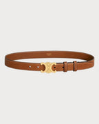 CELINE Medium Triomphe Belt | 赛琳 凯旋门金扣皮带 (2.5CM/啡色) - LondonKelly 英国名牌代购