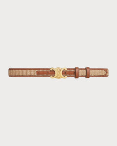 CELINE Medium Triomphe Belt | 赛琳 皮带 (2.5CM/啡色) - LondonKelly 英国名牌代购