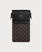CELINE Men's Phone Pouch with Flap | 赛琳 男仕电话袋 (黑色) - LONDONKELLY 英国名牌代购