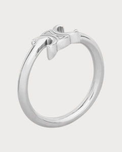CELINE Triomphe Asymmetric Ring Brass with Rhodium Finish(2 Colors) - LONDONKELLY 英国名牌代购