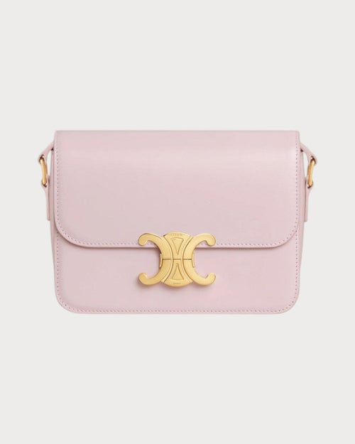 CELINE Triomphe Bag Shiny Calfskin Black Shiny Calfskin(Teen/Many) - LONDONKELLY 英國名牌代購