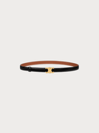 CELINE Triomphe Buckle Reversible Belt Calfskin(18MM/Black/Tan) - LONDONKELLY 英國名牌代購