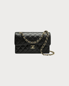 CHANEL A01112 Small Classic Flap Grained Calfskin Black | 香奈兒 經典手袋 (細碼23CM/黑色) - LONDONKELLY 英國名牌代購