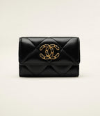 CHANEL AP1790 Classic 19 Flap Card Holder Shiny Lambskin | 香奈兒 卡套銀包 (黑色) - LONDONKELLY 英國名牌代購