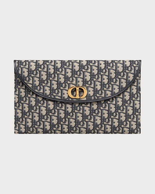 CHRISTIAN DIOR 30 Montaigne Avenue Pouch with Flap | 迪奧 手袋 (藍色老花) - LondonKelly 英國名牌代購