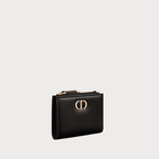CHRISTIAN DIOR 30 Montaigne Dahlia Wallet Smooth Calfskin(Black) - LONDONKELLY 英國名牌代購