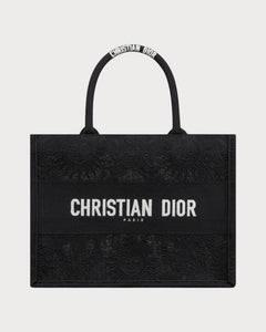 CHRISTIAN DIOR Dior Book Tote Toile de Jouy Soleil Macrame Embroidery Oblique Embroidery Canvas(Medium/2 Colors) - LONDONKELLY 英國名牌代購