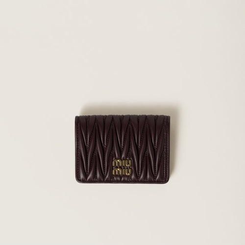 MIU MIU Nappa Leather Card Holder | Miu Miu Card Holder Wallet (Multicolor) 