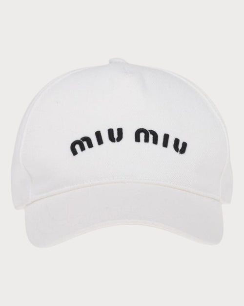 MIU MIU Drill Baseball Cap(White)