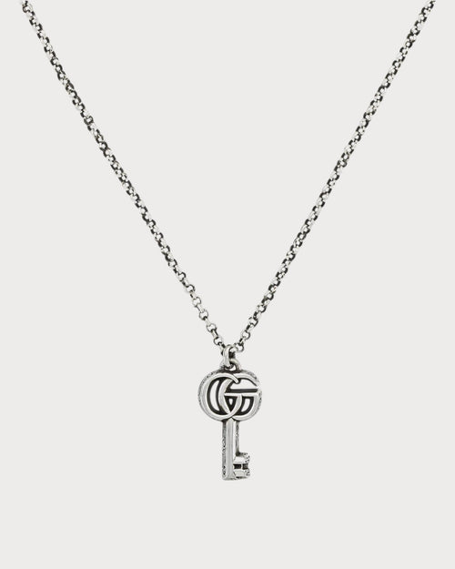 GUCCI Double G key Necklace Silver | 古馳 頸鏈 {銀色) - LONDONKELLY 英國名牌代購