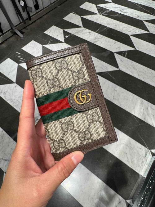 GUCCI Men’s Ophidia GG Card Case(Beige) - LONDONKELLY 英國名牌代購