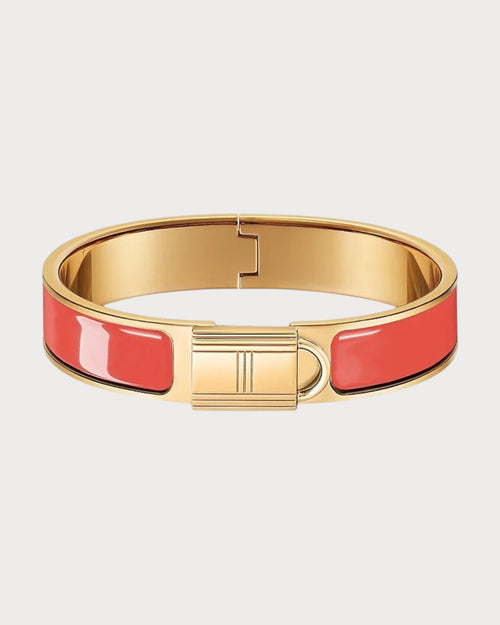 HERMES Clic Cadenas Bracelet | 愛馬仕 手鑄 (Orange)