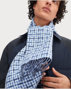 HERMES Men's H Ecossais Recto - Verso Muffler | 爱马仕 男仕颈巾 (多色) - LONDONKELLY 英国名牌代购