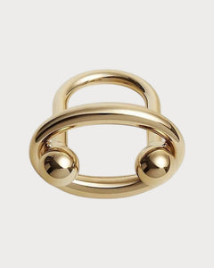 HERMES Satellite Scarf 90 Ring | 愛馬仕 絲巾扣 (Gold)