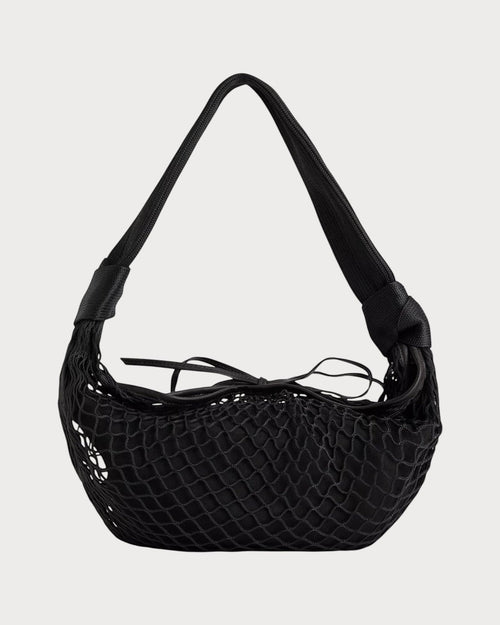LEMAIRE Fortune Croissant Filt Woven and Leather Shoulder Bag(Black) - LONDONKELLY 英国名牌代购