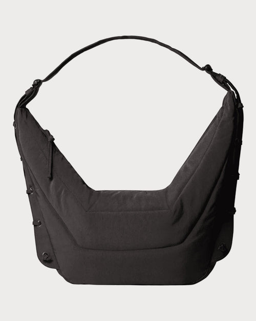 LEMAIRE Large Soft Game Bag In Water - Repellent Nylon Canvas | 防水手袋 (大碼/深啡色) - LONDONKELLY 英國名牌代購