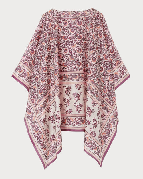 LORO PIANA Daniela Poncho | 流蘇斗篷披肩 (粉色) - LONDONKELLY 英國名牌代購