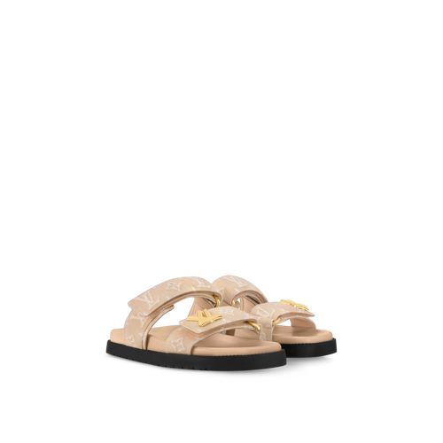 LOUIS VUITTON 1ACZ8E LV Sunset Flat Comfort Mules | 路易威登 涼鞋 (米色)