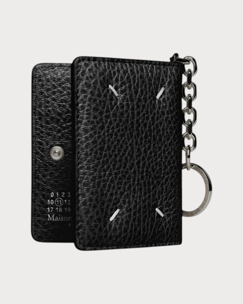 MAISON MARGIELA MM Four Stitches Keyring Cardholder | 鑰匙圈卡套 (黑色) - LONDONKELLY 英國名牌代購