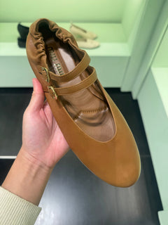 MIU MIU Double-Strap Leather Ballet Flats(2 Colors) - LONDONKELLY 英國名牌代購