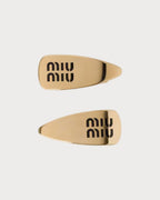 MIU MIU Enameled Metal Hair Clips | 缪缪 发夹 (多色) - LONDONKELLY 英国名牌代购