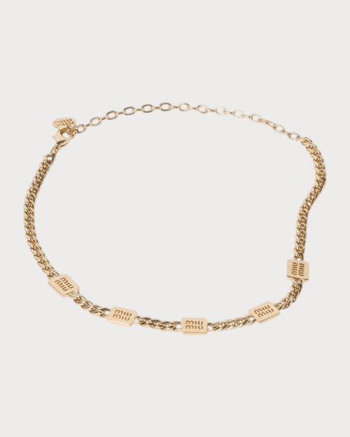 MIU MIU Metal Necklace | 缪缪 颈链 (金色) - LONDONKELLY 英国名牌代购