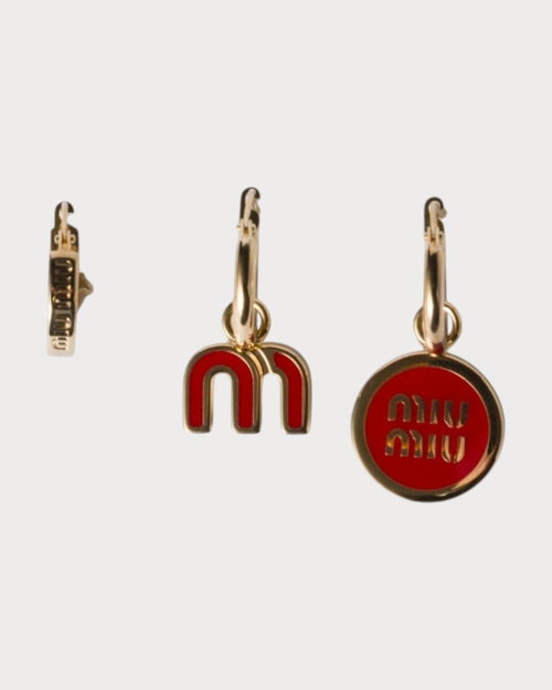MIU MIU Set of Enameled Metal Earrings | 繆繆 耳環 (多色) - LONDONKELLY 英國名牌代購