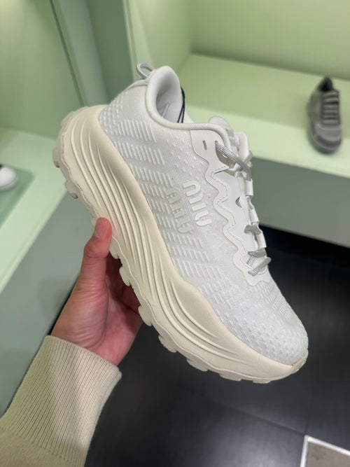 MIU MIU Technical Fabric Sneakers(White) - LONDONKELLY 英國名牌代購