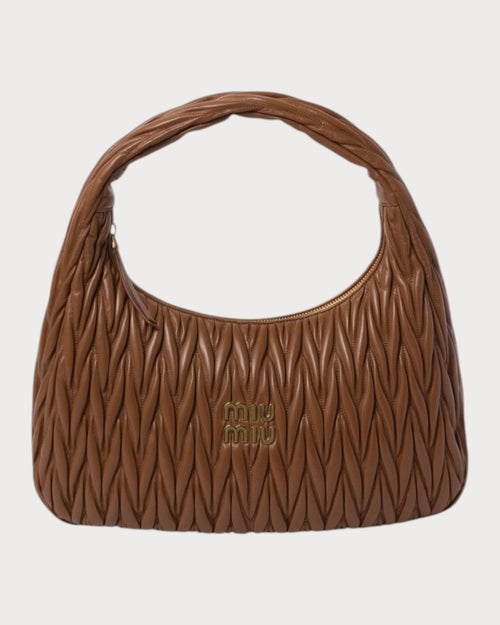 MIU MIU Wander Matelasse Nappa Leather Hobo Bag XL Size | 繆繆 手袋 (多色) - LondonKelly 英國名牌代購
