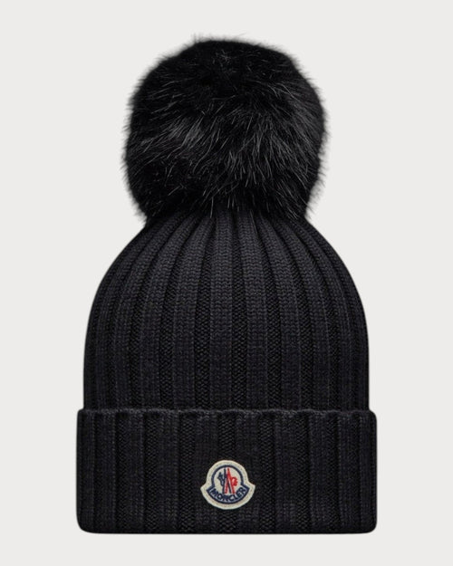 MONCLER Beanie with Pom Pom Wool(4 Colors) - LONDONKELLY 英国名牌代购