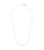 PERSEE White Gold and Diamond 7 - Stone Danae Necklace | 白金鑽石七顆石頸鏈 (白金款) - LondonKelly 英國名牌代購