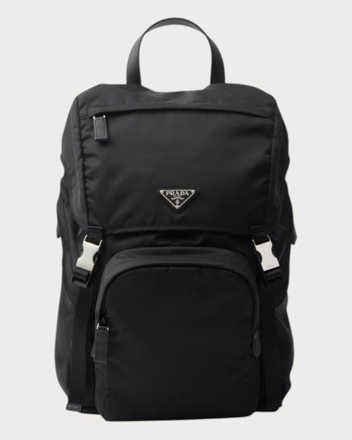 PRADA Re - Nylon and Saffiano Leather Backpack | 普拉達 男仕背囊 (黑色) - LondonKelly 英國名牌代購