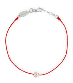 REDLINE White Gold and Diamond So Absolu Thread Bracelet | 紅繩 手鏈 (0.2CT/多色) - LondonKelly 英國名牌代購