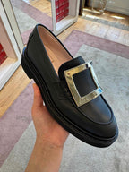 ROGER VIVIER RV Viv Rangers Met Buckle(Black) - LONDONKELLY 英國名牌代購