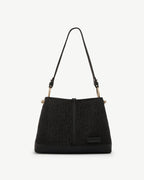 STRATHBERRY Lana Hobo Raffia | 草編袋 (黑色) - LONDONKELLY 英國名牌代購