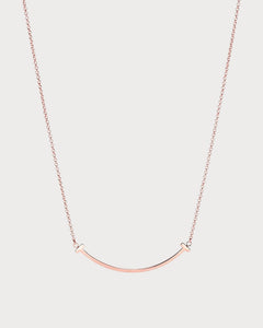 TIFFANY & CO. Tiffany T Smile Pendant in Rose Gold | 蒂芙尼 颈链 (玫瑰金) - LONDONKELLY 英国名牌代购
