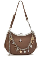 VIVIENNE WESTWOOD Charm Frame Leather Purse | 西太后 手袋 (啡色) - LondonKelly 英國名牌代購