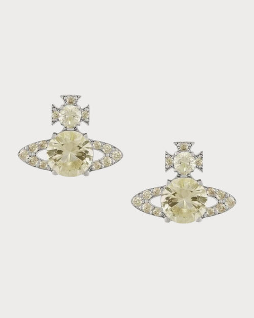 VIVIENNE WESTWOOD Ismene Earrings | 西太后 耳環 (銀色/黃色) - LONDONKELLY 英國名牌代購