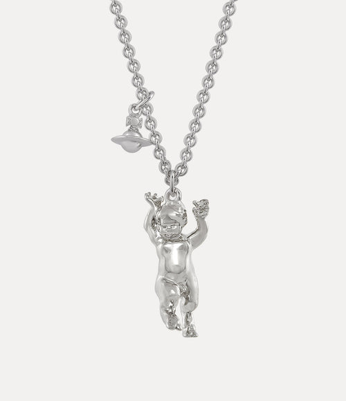 VIVIENNE WESTWOOD Man Satyr Pendant Necklace | 西太后 男仕頸鏈 (銀色) - LondonKelly 英國名牌代購