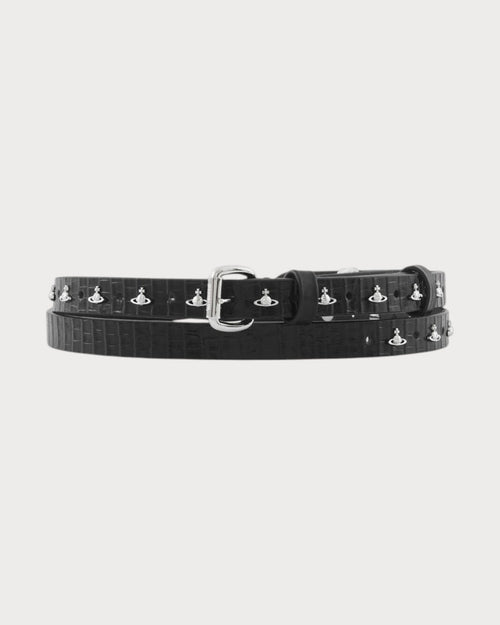 VIVIENNE WESTWOOD Mini Alex Orb Stud Belt | 西太后 鉚釘皮帶 (黑色) - LONDONKELLY 英國名牌代購