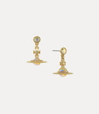 VIVIENNE WESTWOOD New Petite Orb Gold Earrings | 西太后 耳環 (金色) - LondonKelly 英國名牌代購