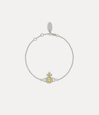 VIVIENNE WESTWOOD Valentina Orb Bracelet | 西太后 手鏈 (銀色/黃色) - LondonKelly 英國名牌代購