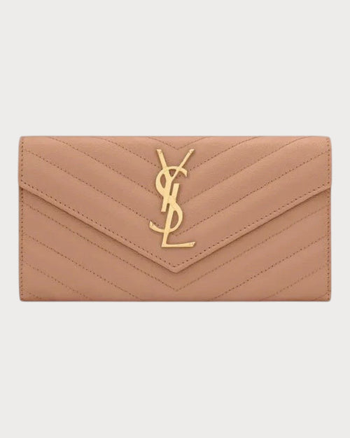 YSL SAINT LAURENT Large Flap Wallet | 聖羅蘭 長銀包 (多色)