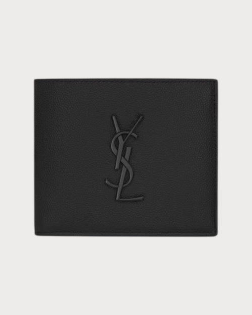 YSL SAINT LAURENT Men's Cassandre East/West Wallet In Grain Leather | 聖羅蘭 男仕銀包 (黑色) - LONDONKELLY 英國名牌代購