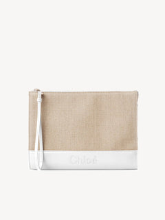 CHLOE Sense Zipped Pouch | 蔻依 手袋 (White)